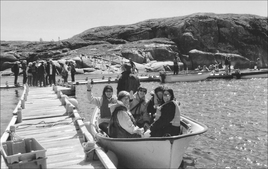 Regroupement des femmes de la Côte-Nord - Activité en chaloupe